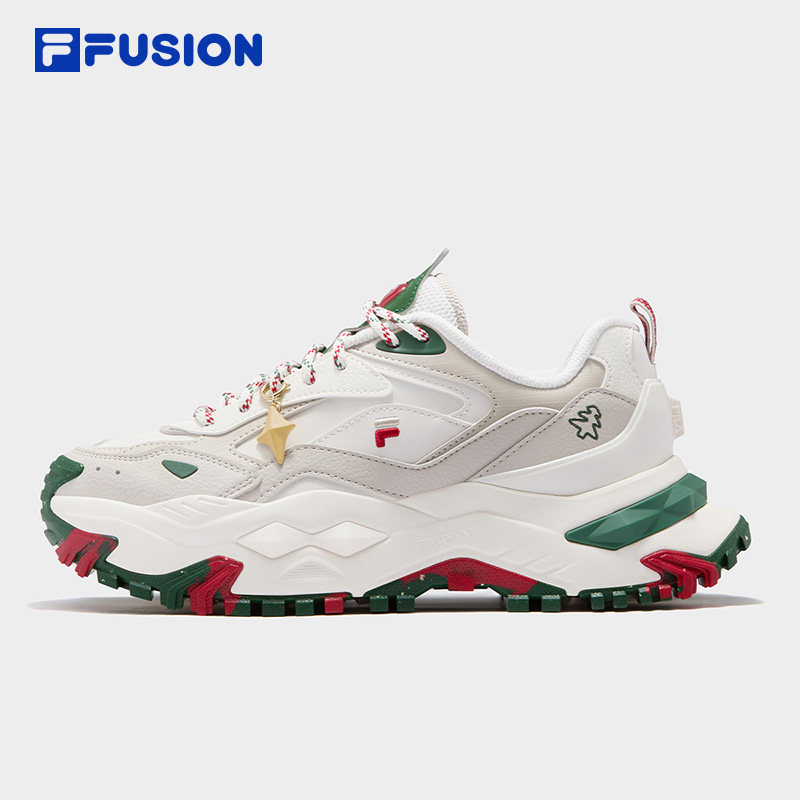 硬糖圣诞丨FILA FUSION 斐乐潮牌2026新款情侣厚底增高老爹鞋女鞋,运动鞋new,跑步鞋,淘宝优惠券,粉丝福利购,淘宝优惠卷