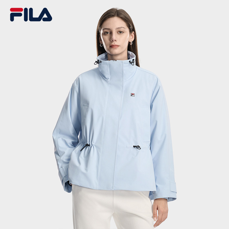 FILA 斐乐官方女士棉服2026春新款时尚休闲宽松收腰保暖立领外套