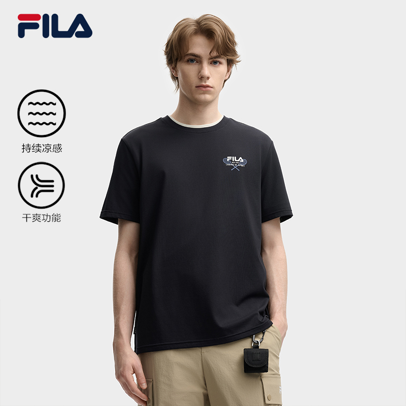 FILA斐乐男子针织短袖衫