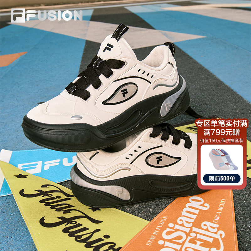 FILA FUSION斐乐潮牌女鞋CANNOLI 滑板生活鞋2026春季新款蛋糕鞋,运动鞋new,板鞋,淘宝优惠券,粉丝福利购,淘宝优惠卷