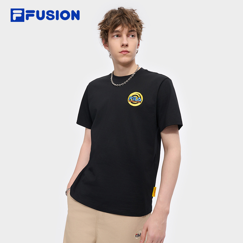 FILAFUSION斐乐潮牌针织短袖衫