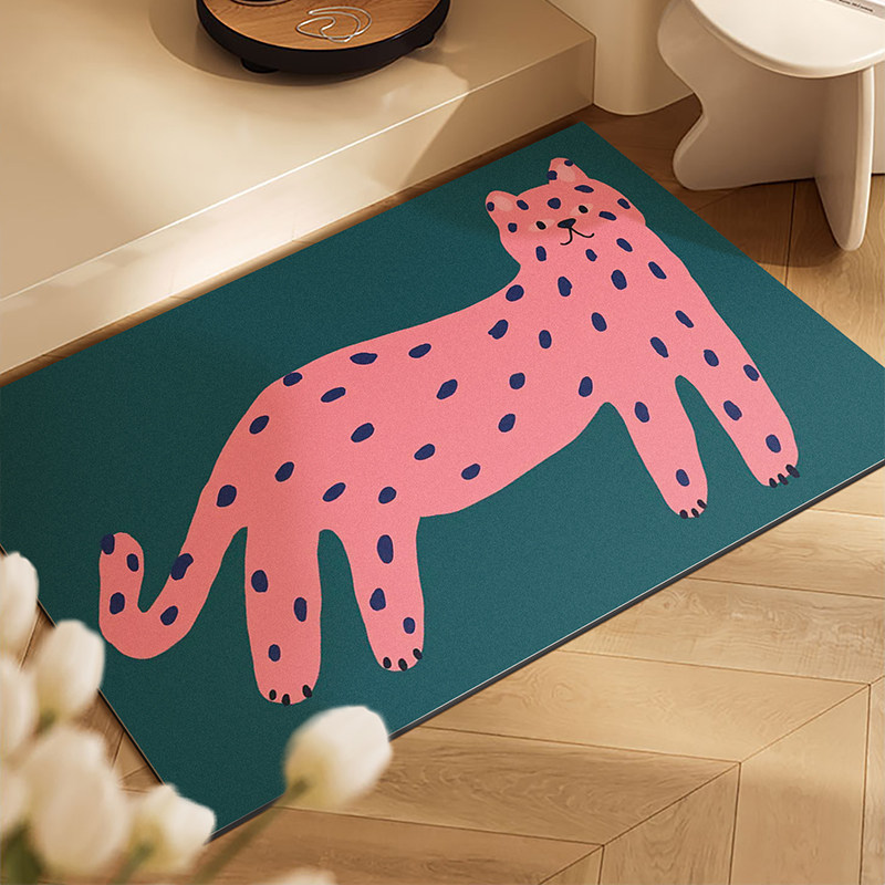 卡通飞鸽硅藻泥浴室吸水地垫卫生间洗手间厕所门口防滑速干脚垫子,居家布艺,家用脚垫,淘宝优惠券,粉丝福利购,淘宝优惠卷