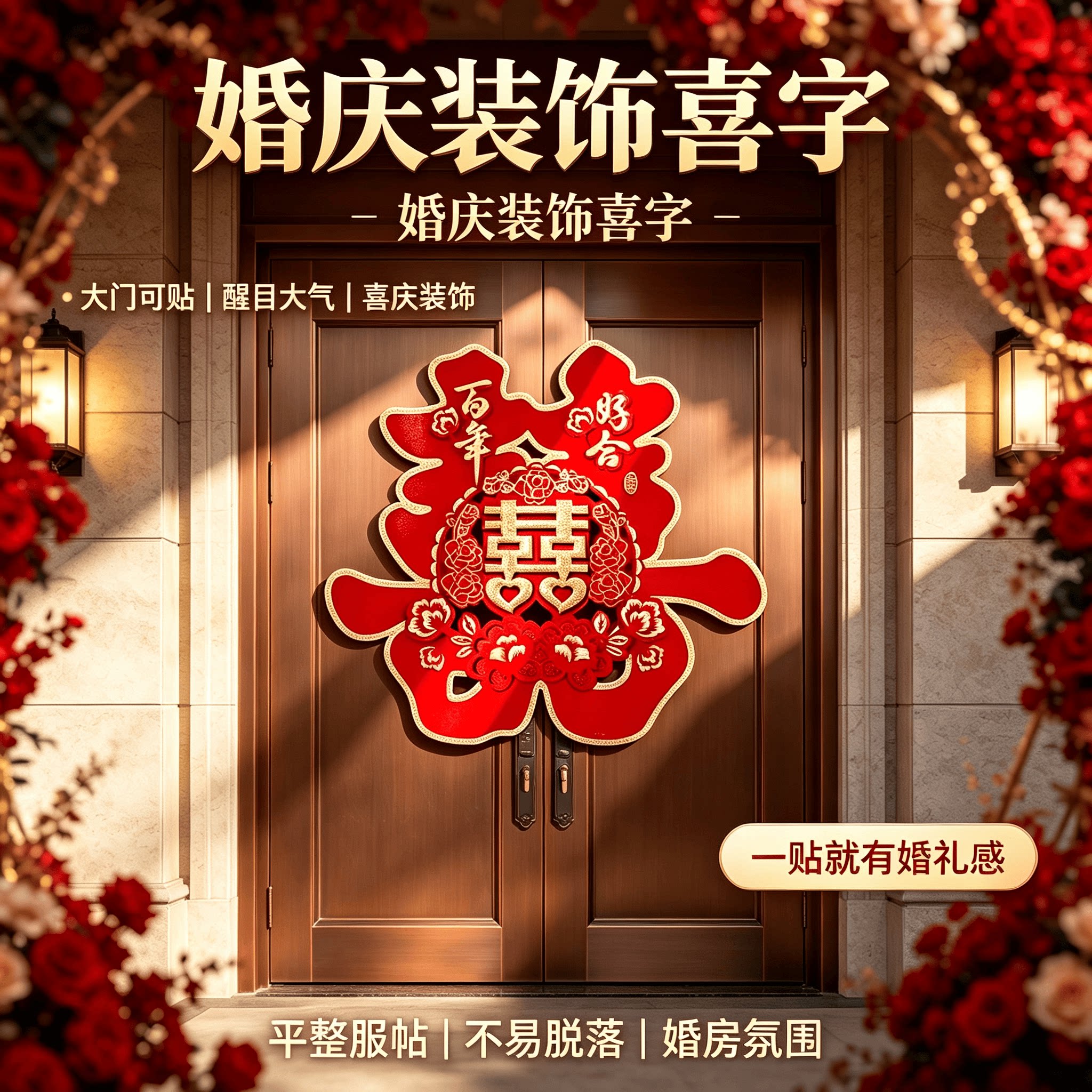 婚庆装饰喜字结婚用品大全婚房