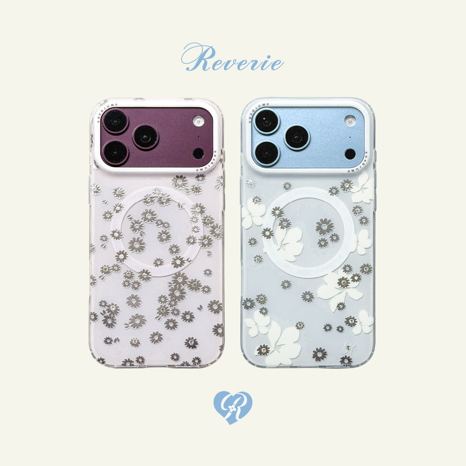 肉肉酱雏菊絮语适用iPhone18ProMax磁吸手机壳原创新款亮面鎏金高颜值不撞款苹果17Pro外壳超好看16Pro防摔