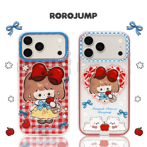 肉肉酱公主奇遇适用iPhone17promax磁吸手机壳原创新款防摔苹果16保护套磨砂薄款二合一15pro卡通可爱14pro女