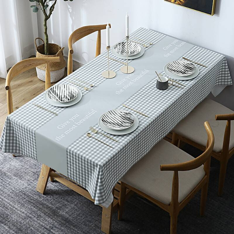 Nordic dining tablecloth waterproof T oilproof and heatpro