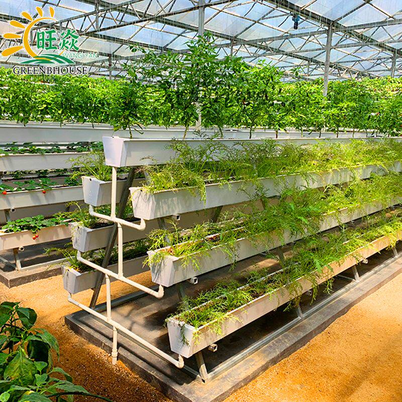 大棚立体栽培槽无土栽培设备pvc塑料槽草莓种植槽阳台蔬菜种植箱