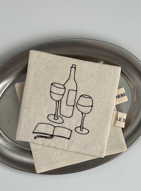 Le serein原创设计手作自制纯棉隔热杯垫装饰垫桌面摆件拍照道具