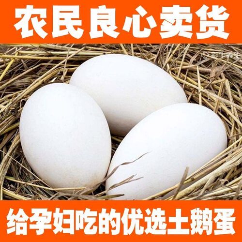 12枚特大生鹅蛋220-260克双黄蛋正宗土鹅蛋农家散养新鲜孕妇精品