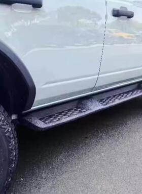 适用福特Bronco烈马改装猛禽款脚踏板上下车侧踏板防刮花面板