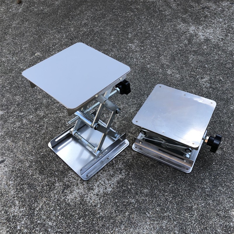 实验室升降台 12线水平仪升降台底座铝合金红外线支架平台铺地砖