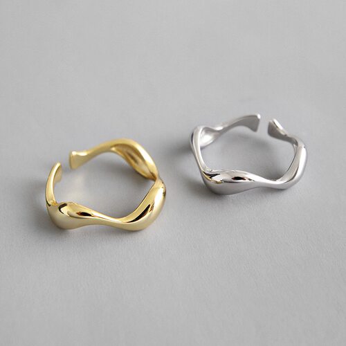 Sterling Silver Open Ring for Women Minimalist