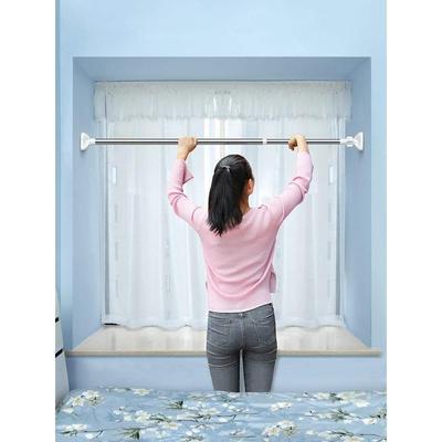 telescopic rod clothes hanging pole shower curtain rod晾衣杆