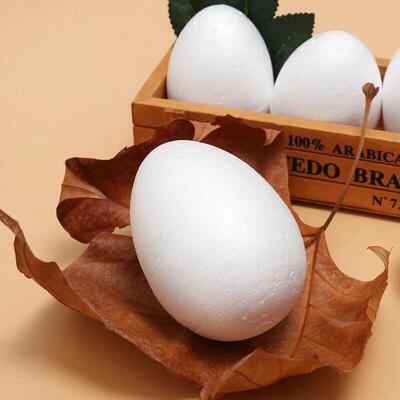 1/5/10PCS White Foam Eggs Solid Modelling Polystyrene Styrof