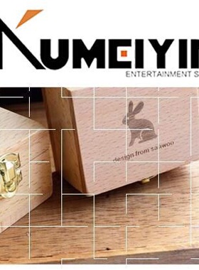 速发Environmentalmly friendly wooden hand-operated music box