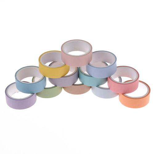 新品1Set 12 colors Washi Tape Set Adhesive decoraUtion tapes