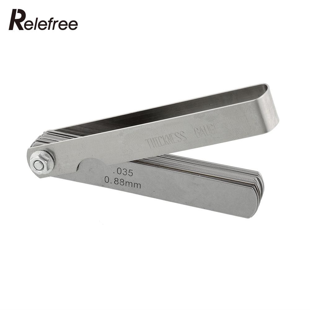 Hot High quality 2481 Guitar Feeler Gauge Tune Up Gap Thic