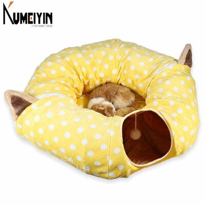 推荐New pet products cat ring paper two-channel tunnel can