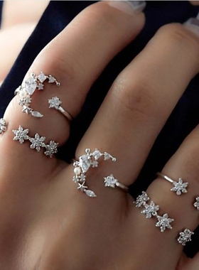 极速5pcs set finger ring fashyion women accessory joint ring