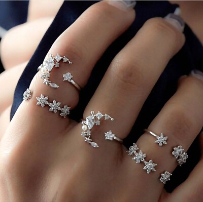 极速5pcs set finger ring fashion women accessory joint rings