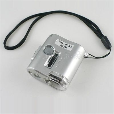 速发Mini 60X Microscope Illumination + Money Detecting UV Li