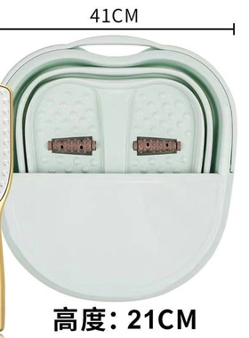 Washing bucket bubble foldable large plastic footbath wood