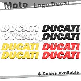 适用杜卡迪改装立体车标logo贴纸DUCATI装饰油箱侧边防水字母贴花