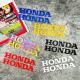 适用本田摩托车反光贴纸改装 饰防水车身贴花配件 Honda标志车贴装
