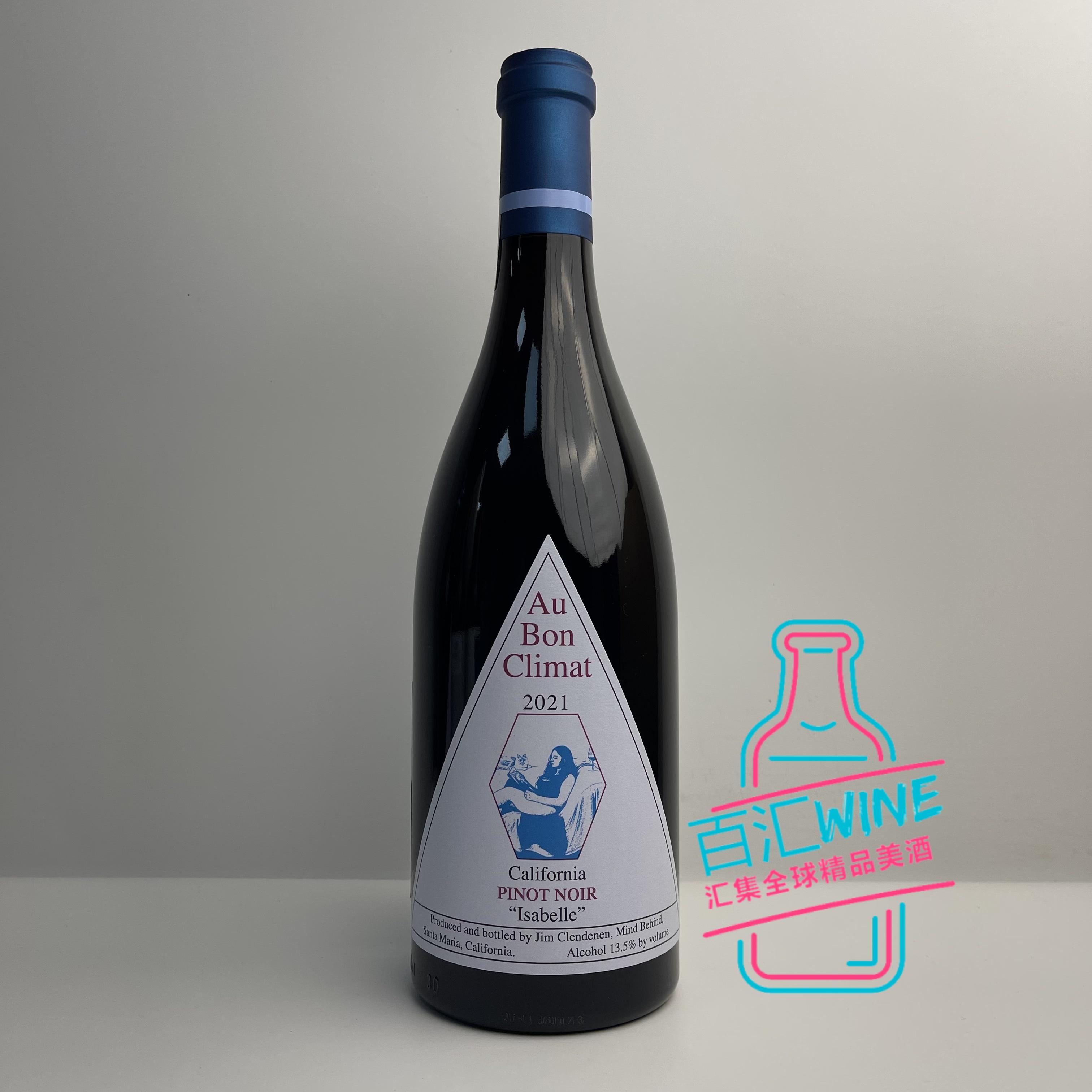 美国加州膜拜酒 ABC 奥邦酒庄伊莎贝尔黑皮诺干红葡萄酒750ml2021
