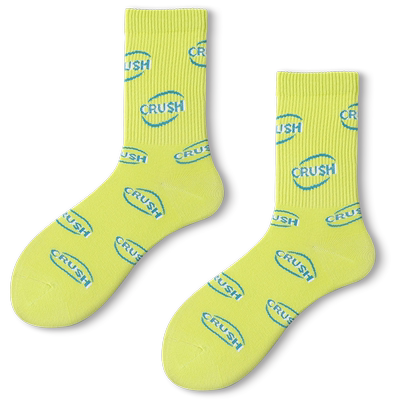 袜咔袜咔运动风情侣长绒棉中筒袜