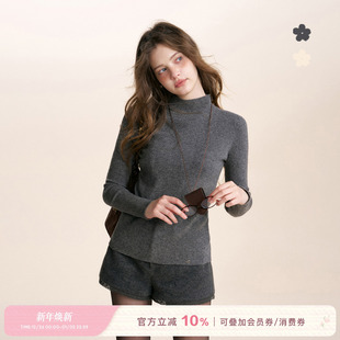 长袖 Kroche 加厚高领针织混纺罗纹弹力打底衫 冬日来信 内搭 25aw