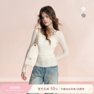 Linen 羊毛混纺 Kroche 针织打底衫 Breath V领正肩修身 25aw