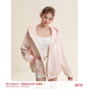 慵懒舒适宽松显瘦连帽卫衣外套 baby绒 Kroche 有机棉