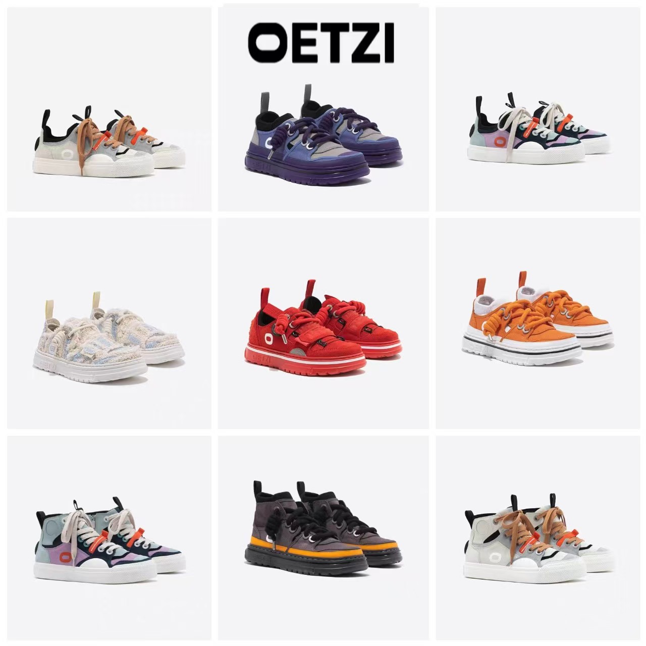 OETZI高帮鞋增高丑萌鞋潮牌新款