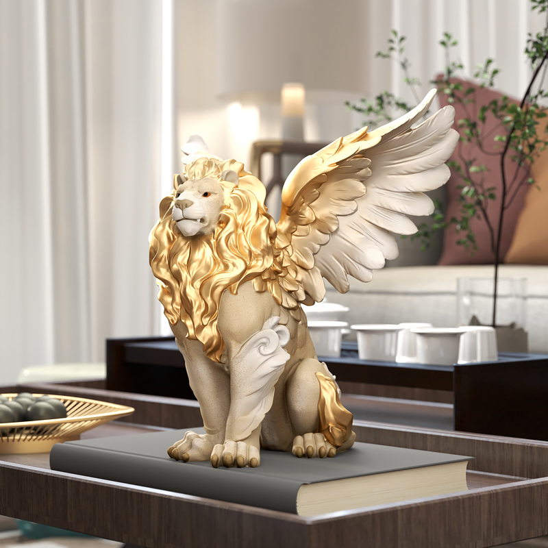 新中式狮子桌面摆件装饰品