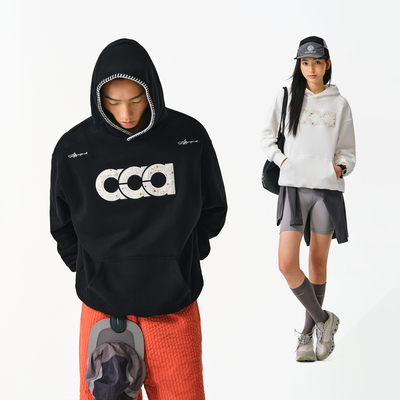 ATRY刺绣连帽卫衣国潮牌男女同款