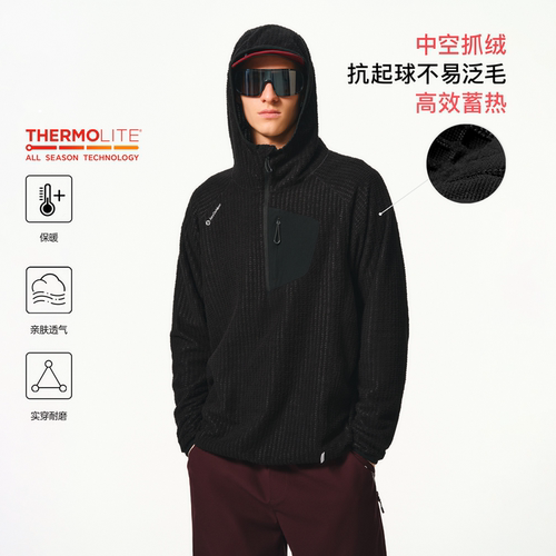 ATRY连帽轻量THERMOLITE抓绒卫衣