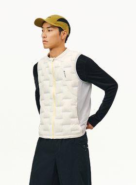 ATRY羽绒马甲男款秋冬国潮牌休闲轻薄无领户外跑步运动背心外套女