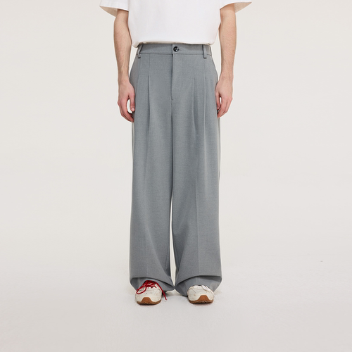 ATRY双褶垂坠西装裤男