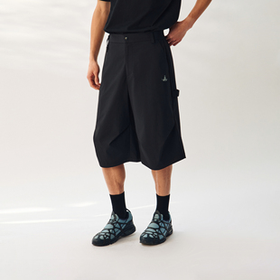 休闲裤 设计感双褶七分裤 女 男2026夏季 ATRY户外轻薄透气防泼水短裤