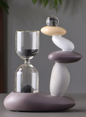 时来运转磁力沙漏办公室桌面摆件