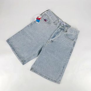 Hip Cartoon Boy Retro Embroidery Jeans Big Y2k Hop Graphic