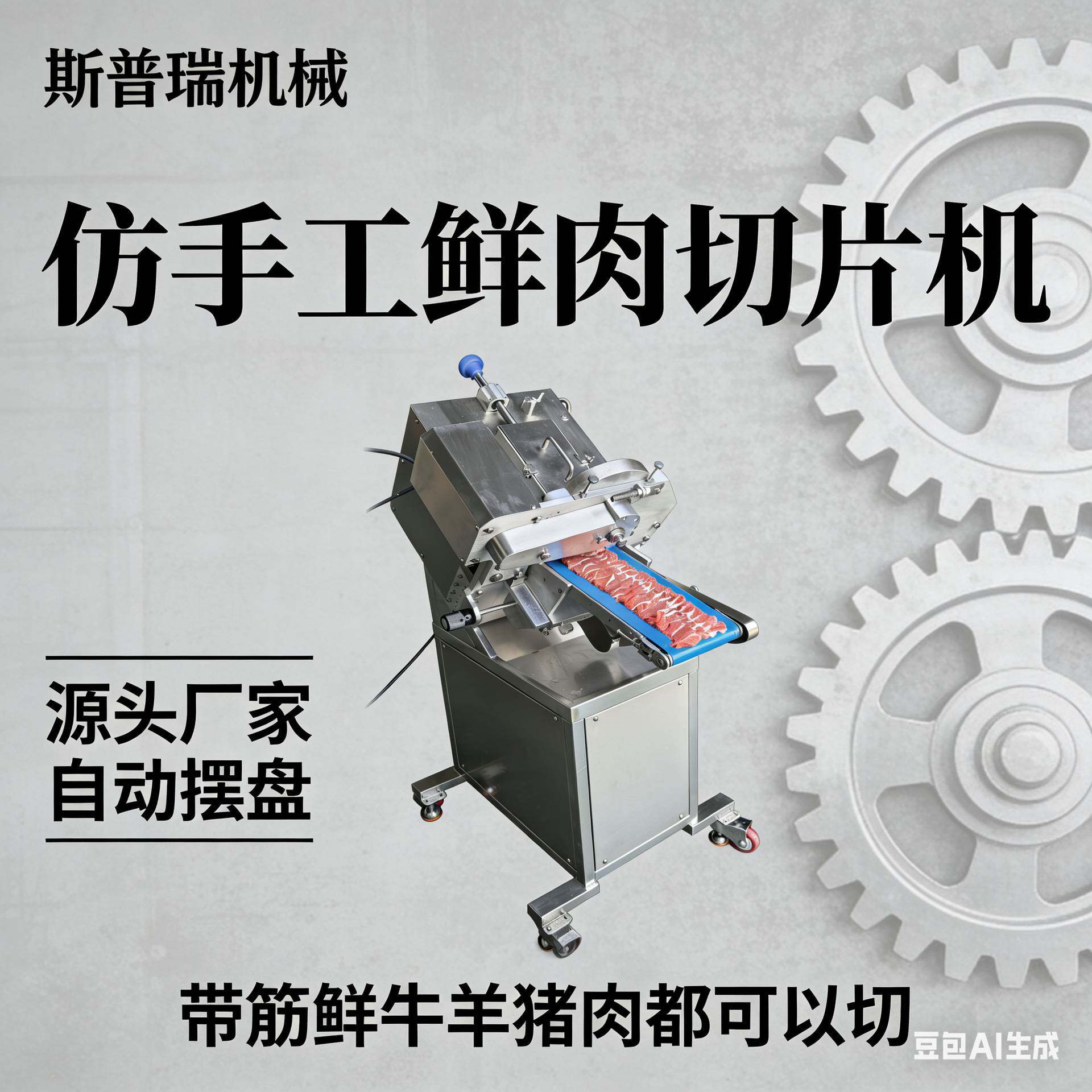 一体机手工羊肉牛羊肉鲜肉切片全自动商用牛羊火锅切片机火锅店