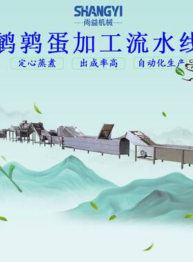 水滴蛋加工流水线五香鹌鹑蛋成套加工设备带壳卤蛋定心熟化机