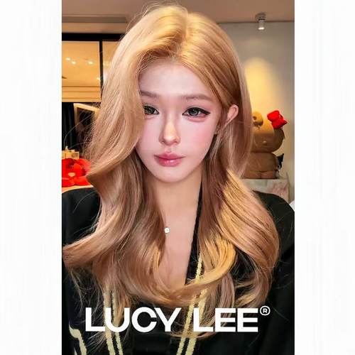LUCYLEE【免修剪-金沙芭比】仿递针精修金色中长款芭比卷假发头套