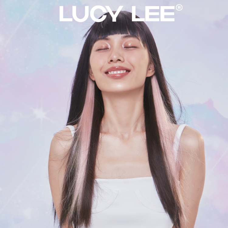 lucy lee魔法球挂耳染全真人假发片