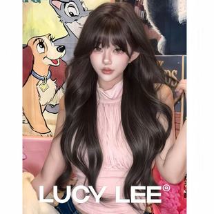 LUCYLEE【免修剪假发-少女时代】精修鬓角刘海黑茶色假发头套卷发