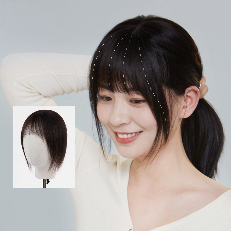 lucylee混丝齐刘海遮白发减龄