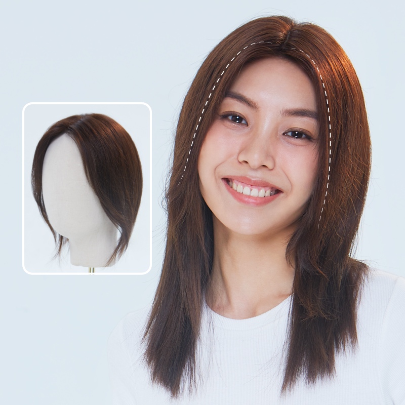 LUCYLEE十岁刘海假发片女头顶