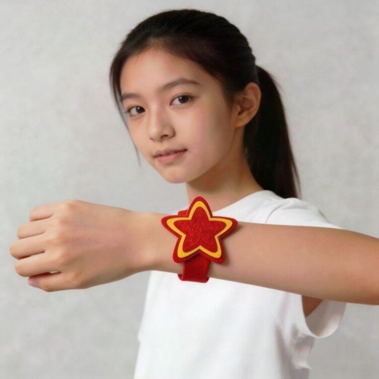 五角星手腕花幼儿园舞蹈道具儿童表演运动会入场大合唱啪啪圈手花